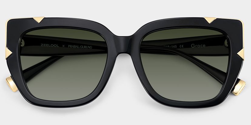 Grace Black Butterfly Sunglasses | ZEELOOL x Prabal Gurung display picture 1