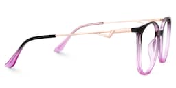 Chanty Round Black-Purple Glasses2