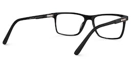 Daniel Rectangle Black Glasses4