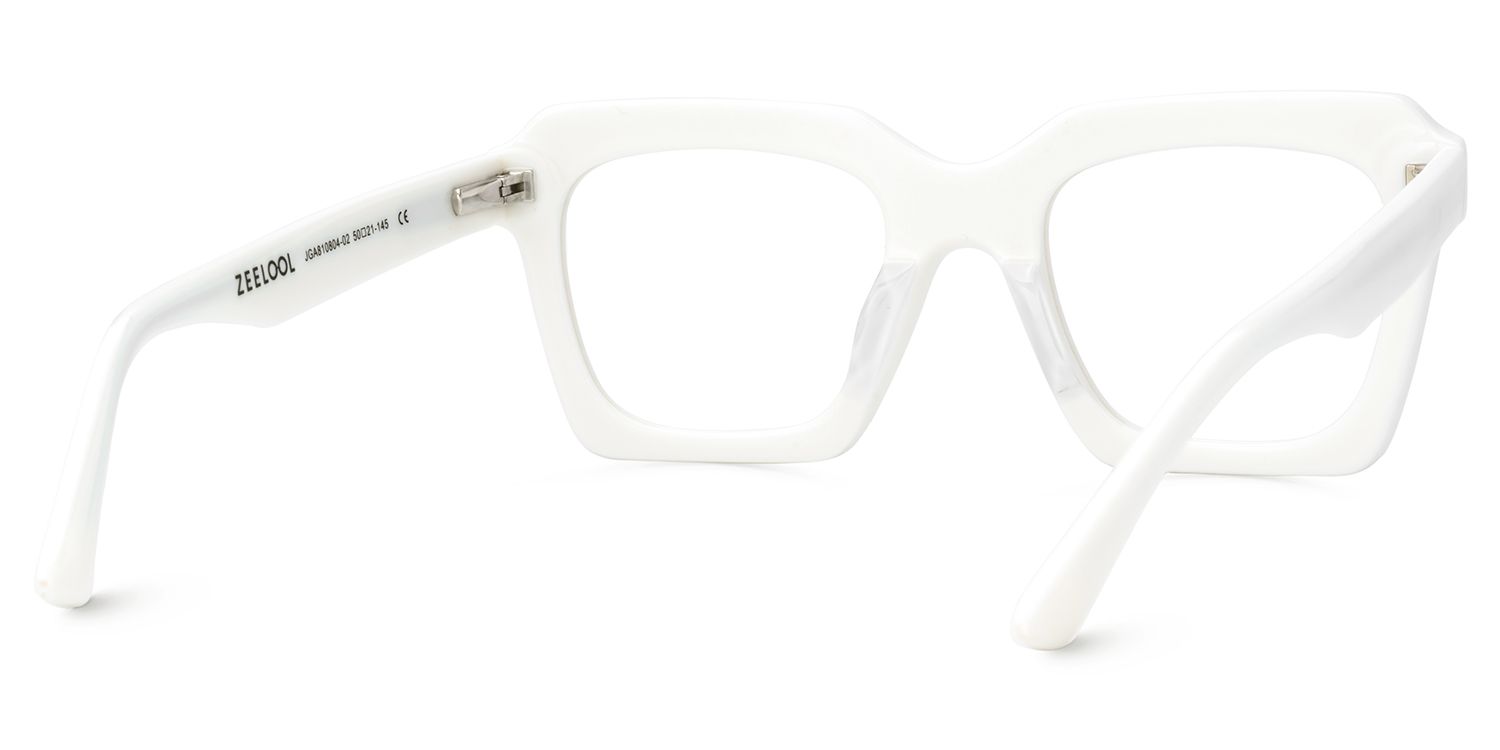 Square Prescription Glasses With Silver Leather For Women4