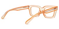 Nadia Rectangle Orange Glasses3