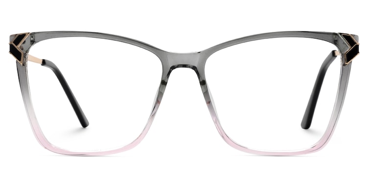 Tricee Square Gray Pink Glasses