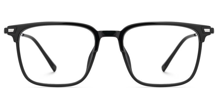 Roxy Rectangle Black Glasses