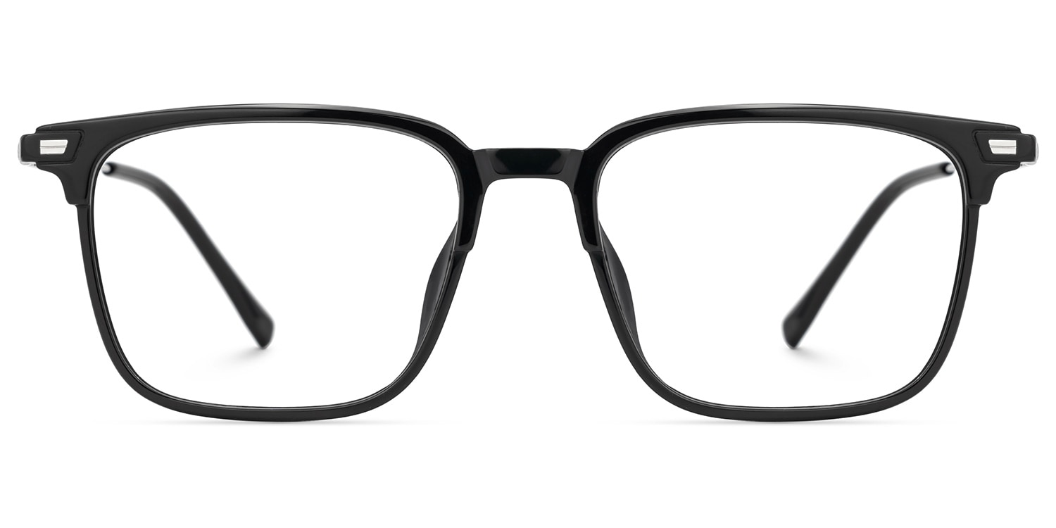 Roxy Rectangle Black Glasses