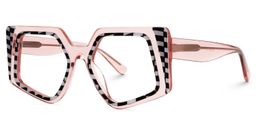 Myers Geometric Pink Glasses1