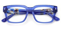Fulford Rectangle Blue Glasses2