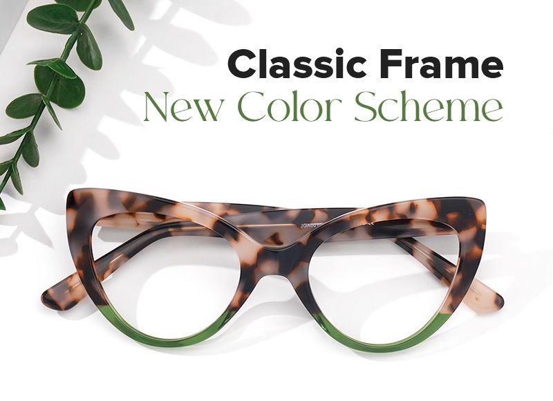 Claudette Design Frame Eyeglasses  -Zeelool Glasses4