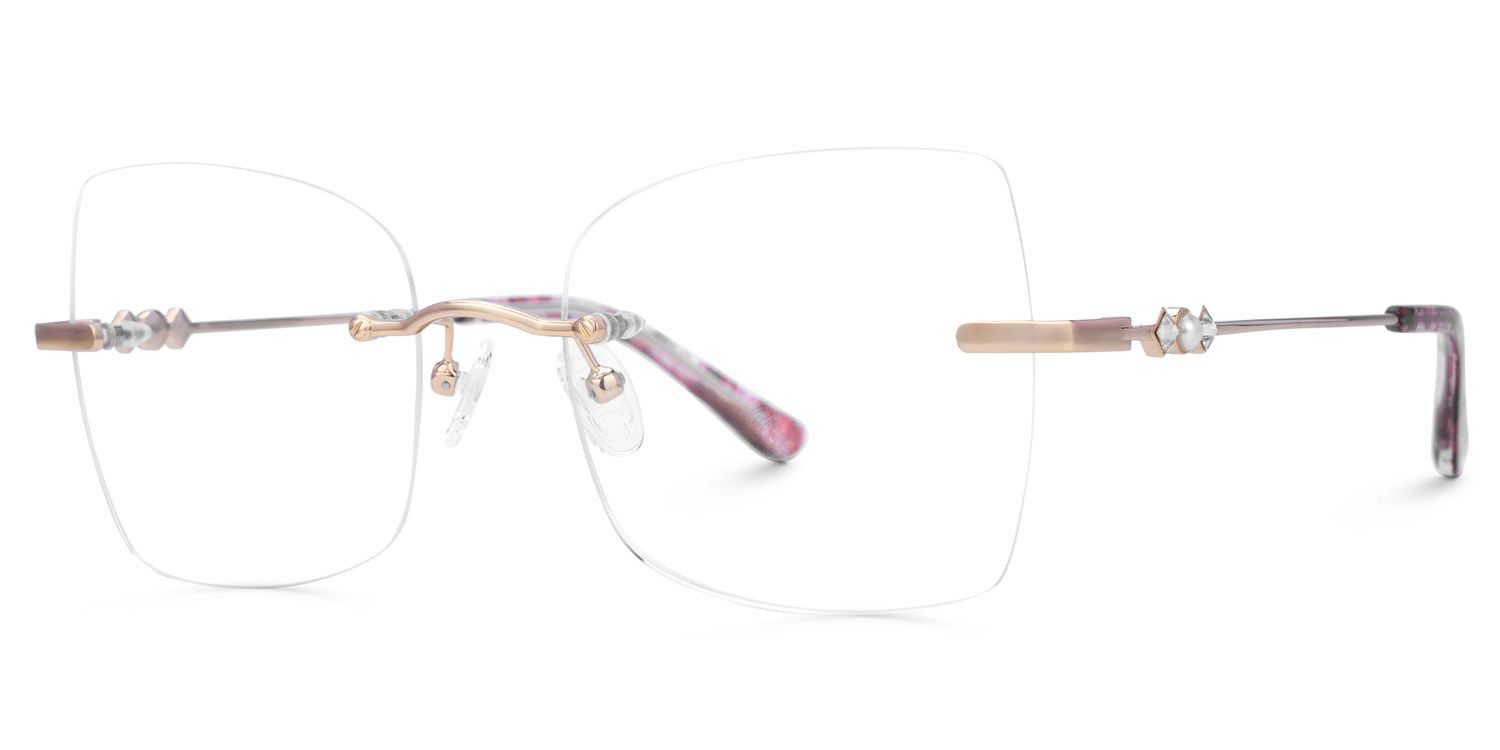 Tierney Designer Butterfly Glasses in Rimless  | Zeelool2