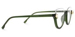 Felicia Cat Eye Green Glasses2