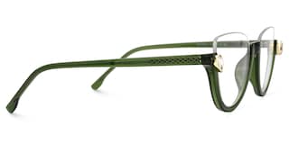 Felicia Cat Eye Green Glasses2