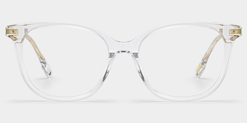 Daisy Round Clear Glasses