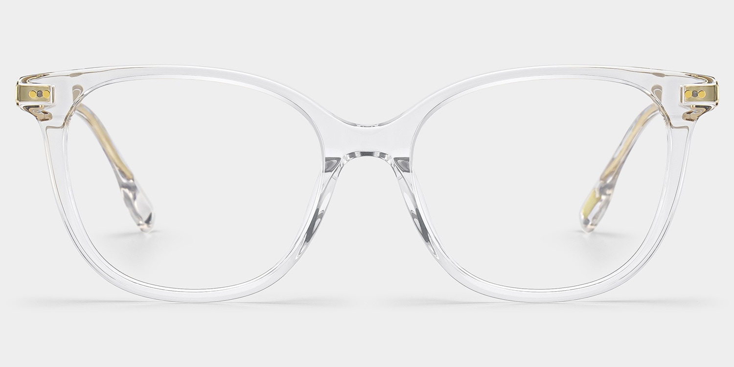 Daisy Round Clear Glasses