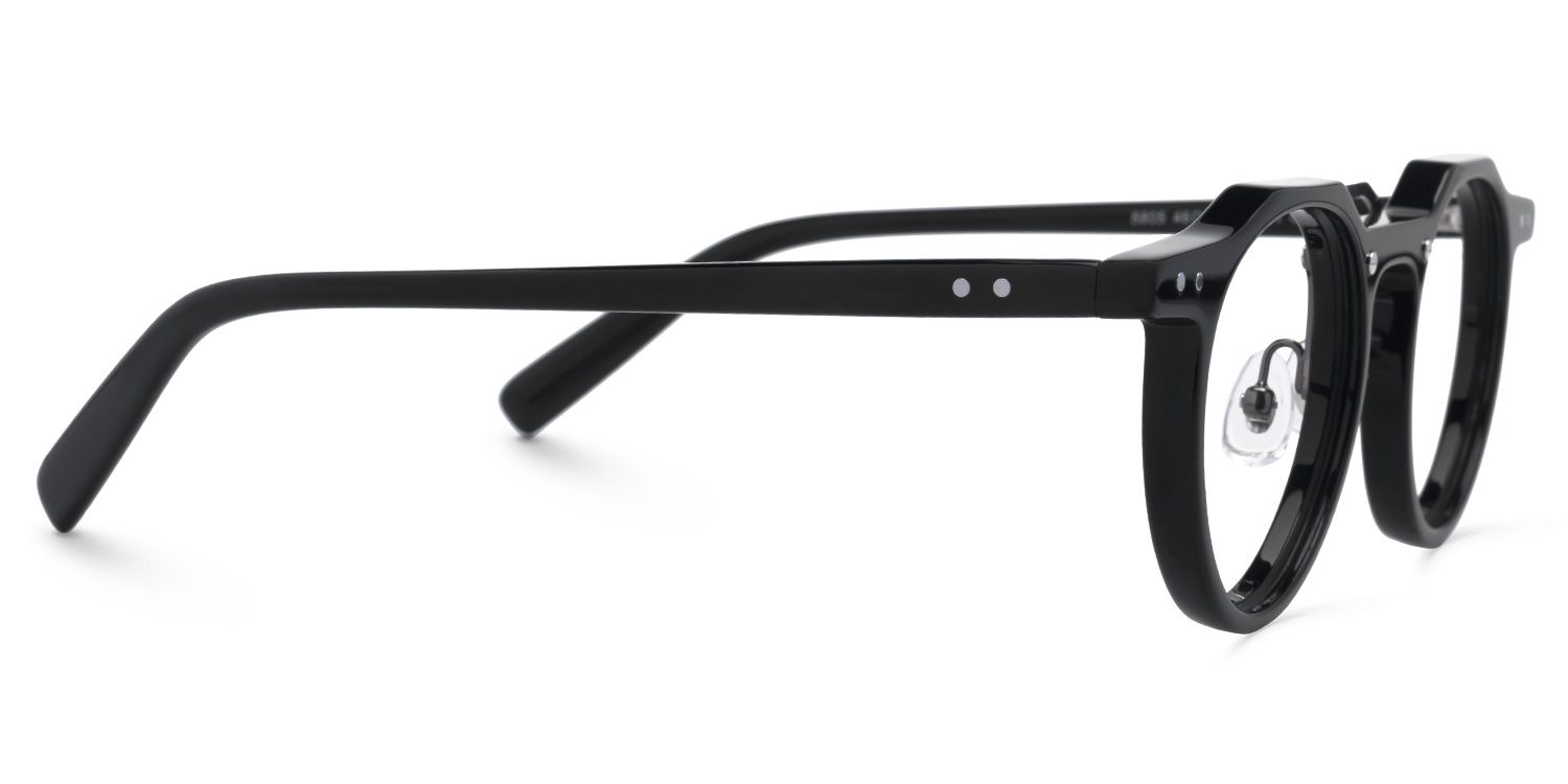 Adjustable Nose Pads Jerria Eyeglasses, Jerria Black Glasses -Zeelool2