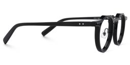 Jerria Round Black Glasses2