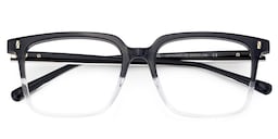 Delaine Rectangle Black Crystal Glasses3