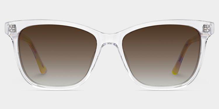 Faith Clear Rectangle Sunglasses
