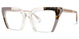 Shaun Cateye Gray Glasses1
