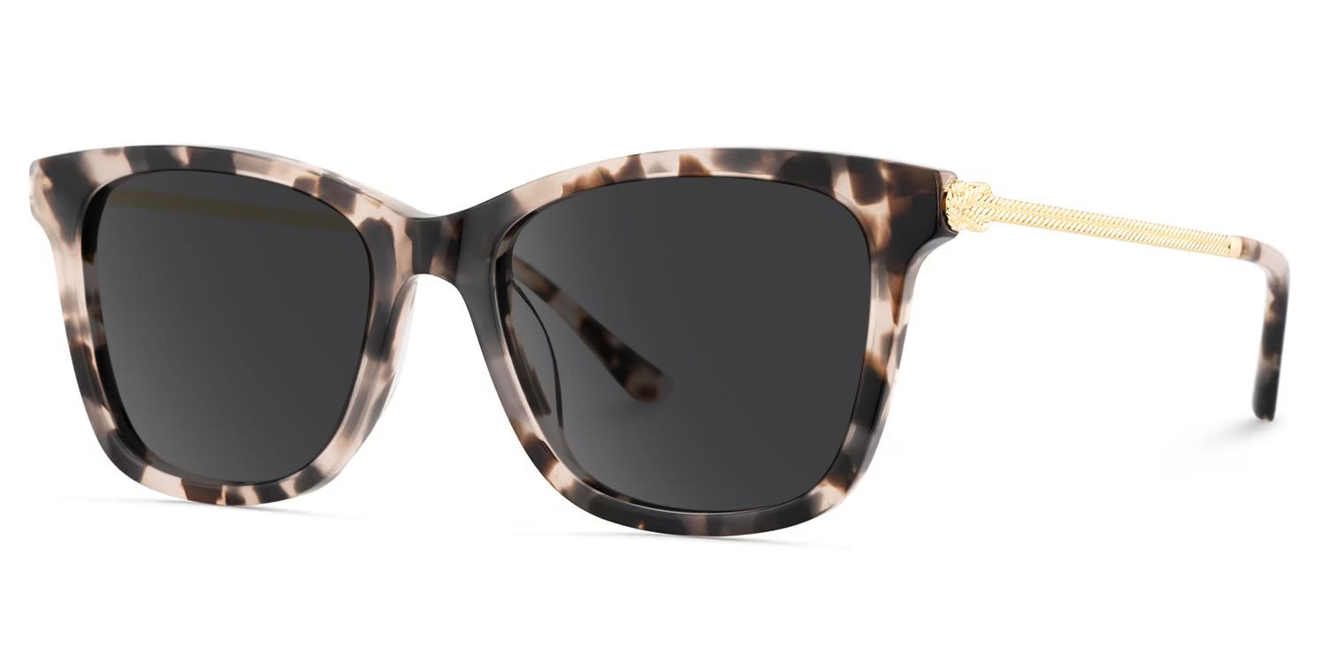 Large Rectangle Eyeglasses With Woven Metal Temples2