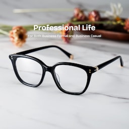 Miles Square Black Glasses0