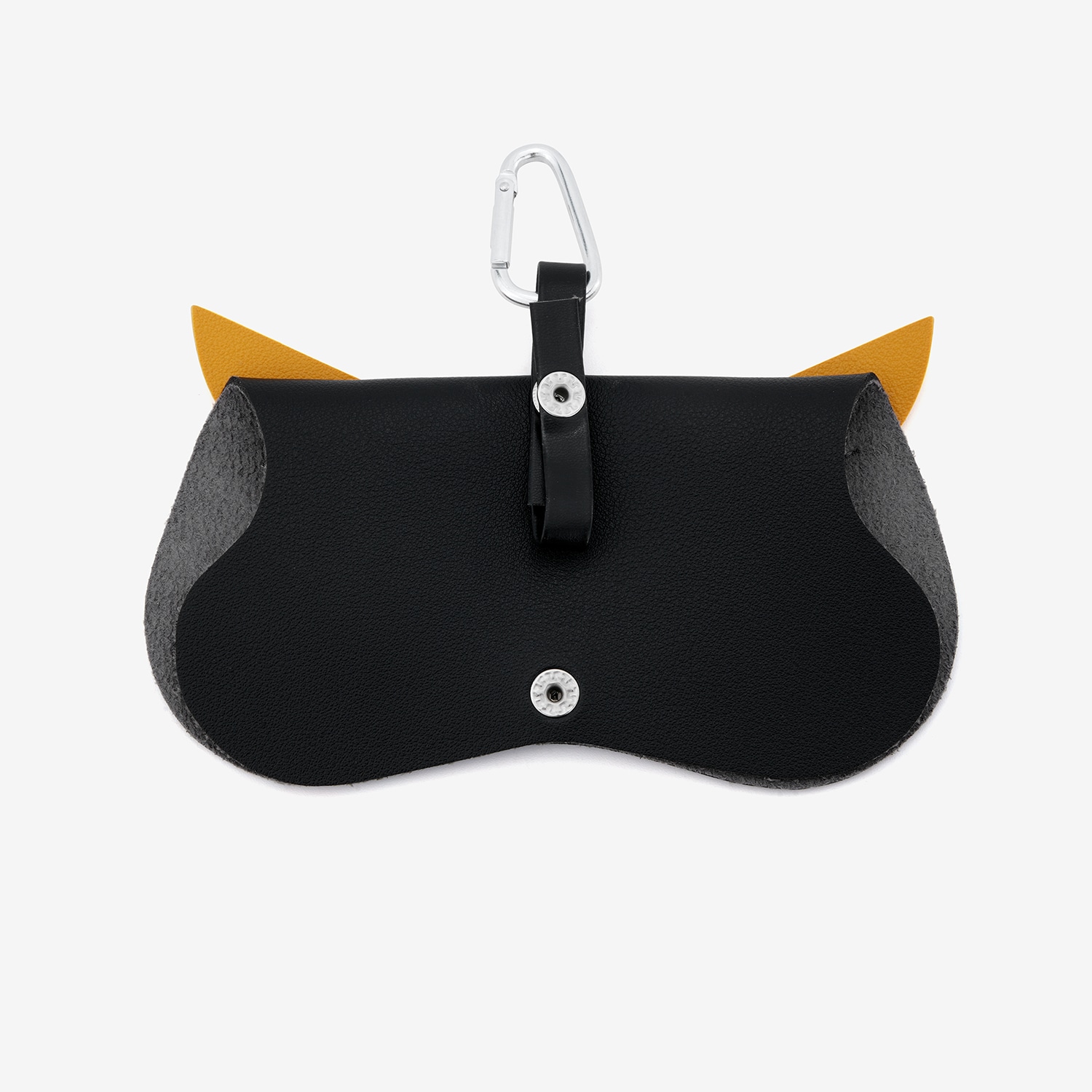 Black Yellow Owl Shape Eyeglasses Bag With Hook5