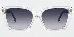 Emery Clear Square Sunglasses0