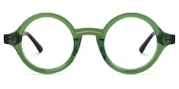 Netini Round Green Glasses0