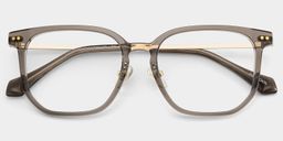 Eve Rectangle Brown Glasses2
