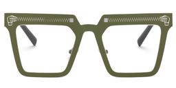 Candis Square Green Glasses0