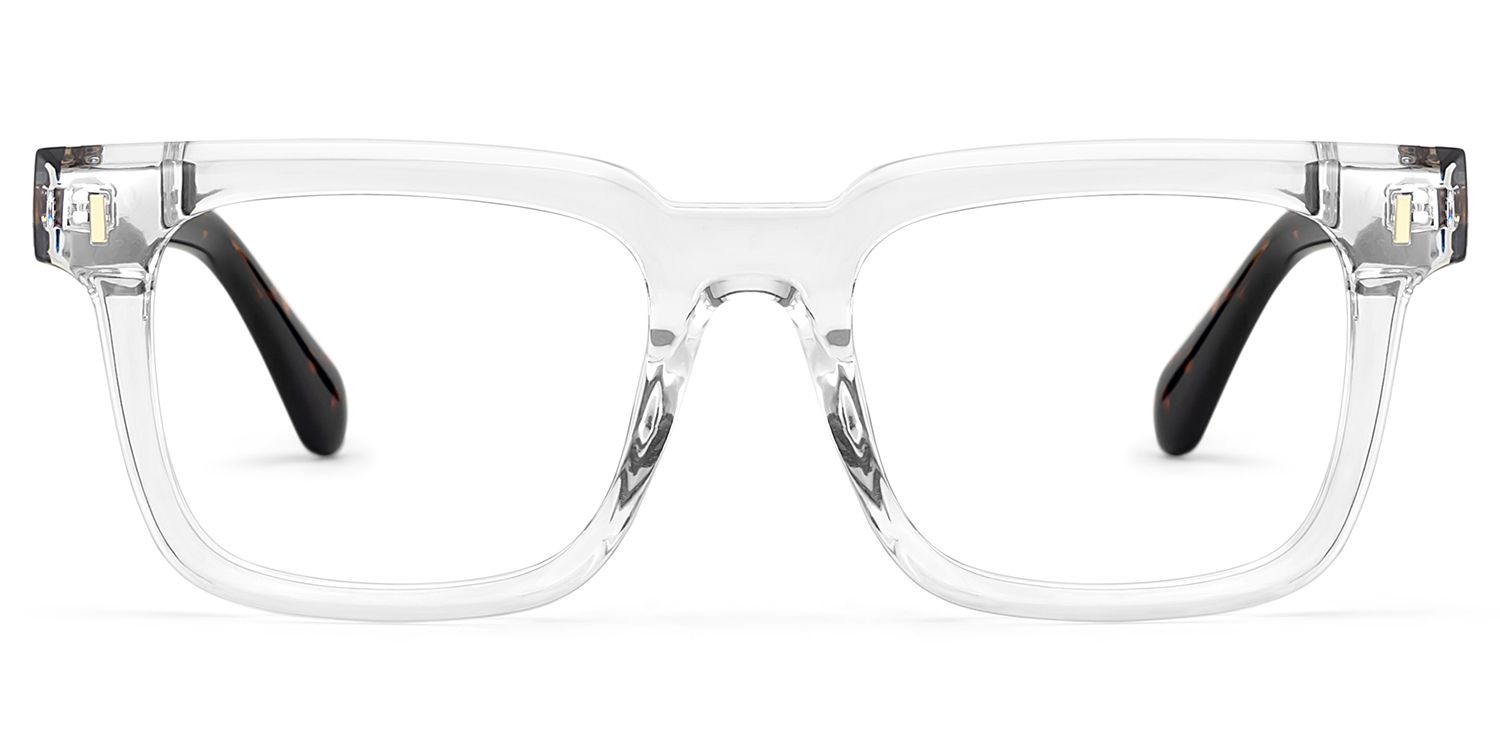 Connor transparent full rim rectangle eyeglasses Online | ZEELOOL