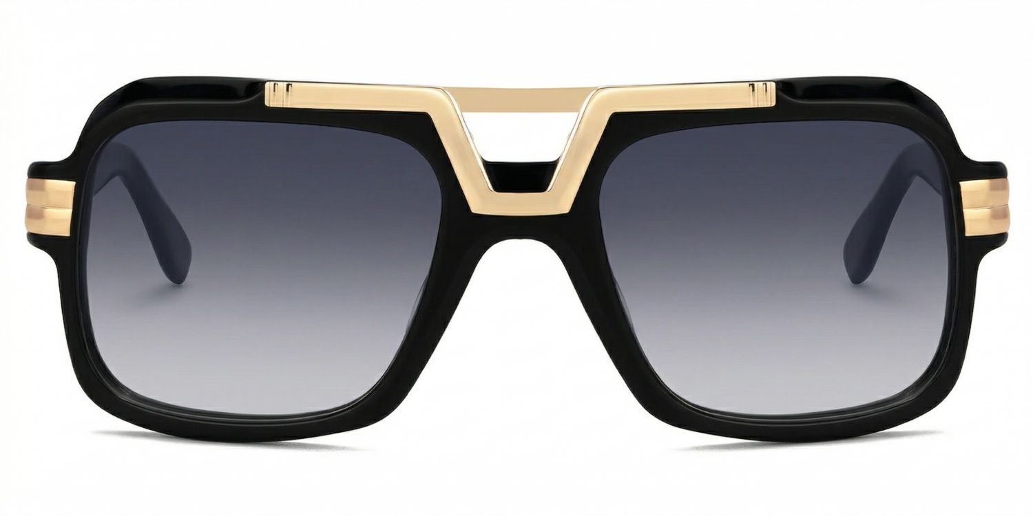 Croswell Acetate Aviator Black Frame Glasses | Zeelool0