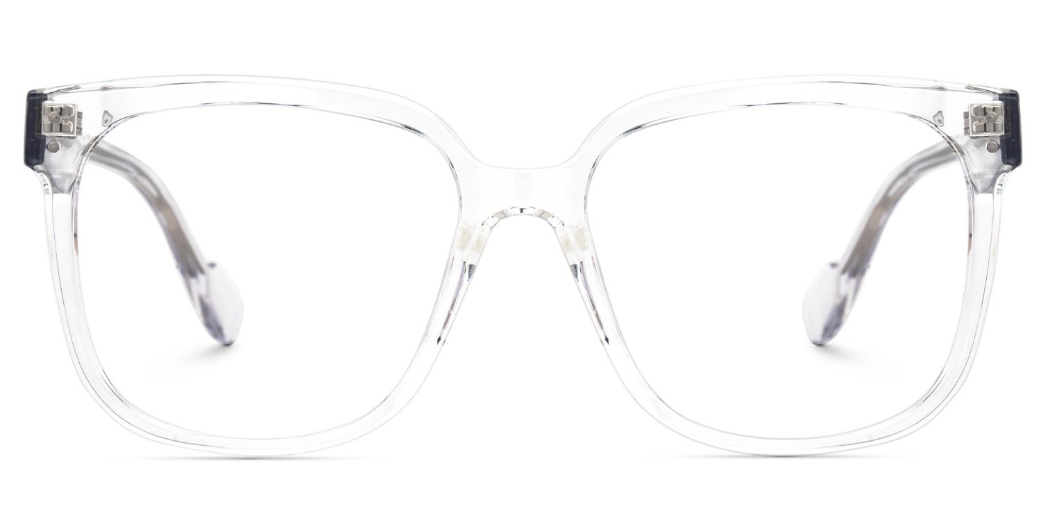 Mikel TR90 Square Clear Frame Glasses | Zeelool0