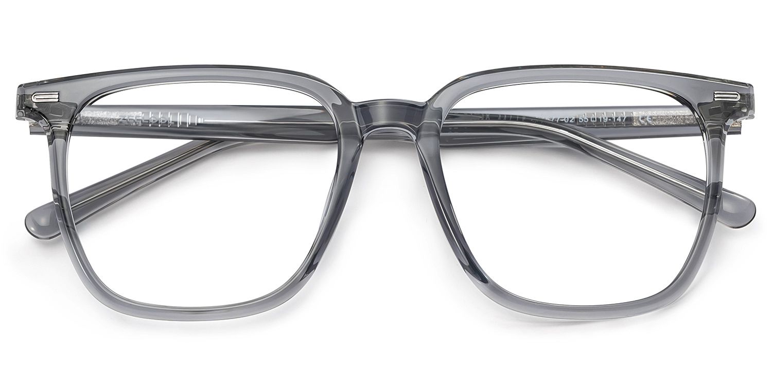 Square Grey Eyeglasses Eliza TR-90 Frame Glasses2