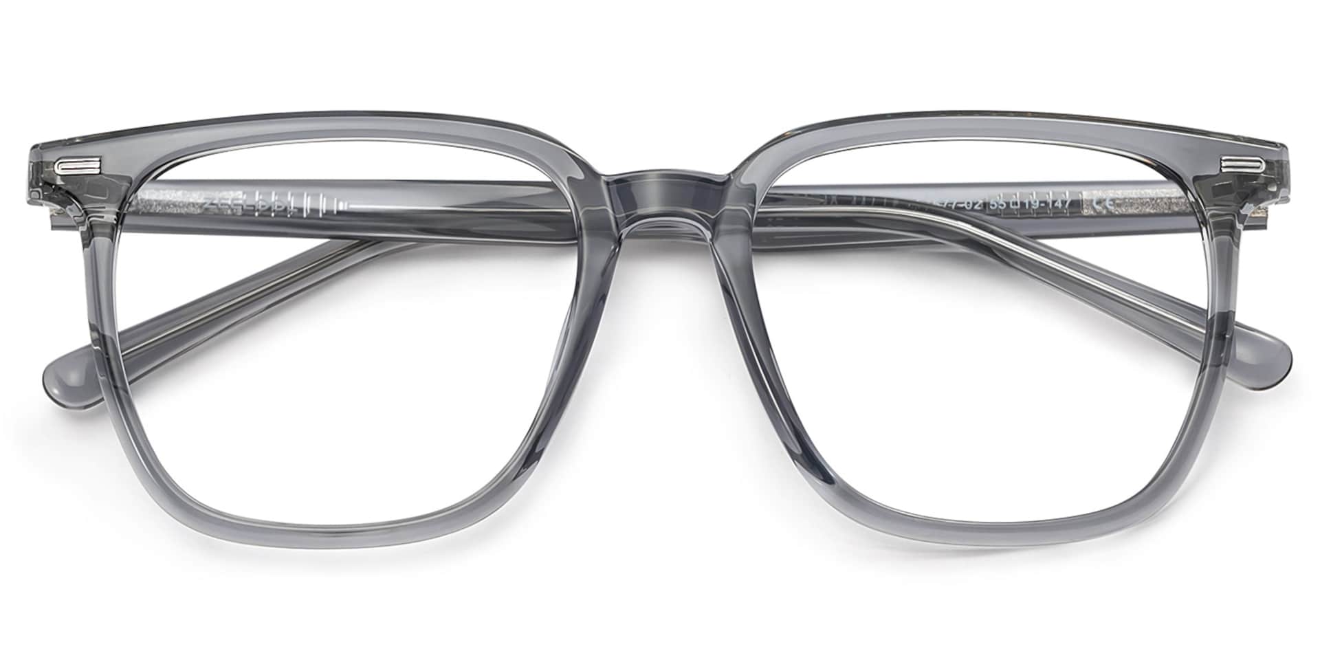 Square Grey Eyeglasses Jude TR-90 Frame Glasses2