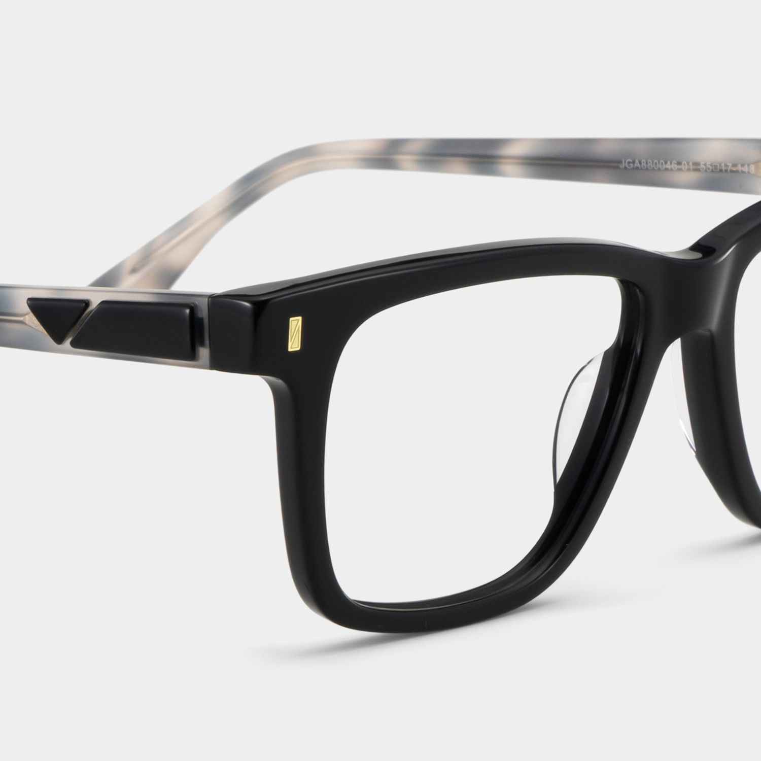 Rectangle Black Eyeglasses- Travis Acetate Frame Glasses5