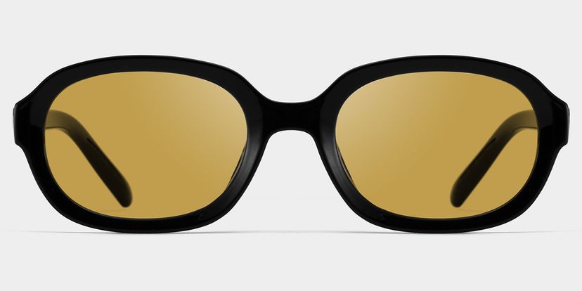 Astra Geometric Black Polarized Sunglasses