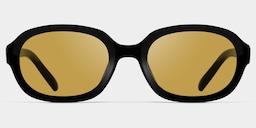 Astra Geometric Black Polarized Sunglasses1