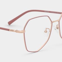 Bivins Geometric Pink Glasses6