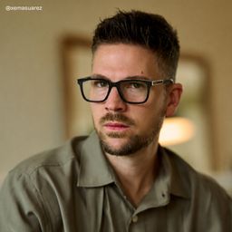 Osvaldo Rectangle Black Glasses5