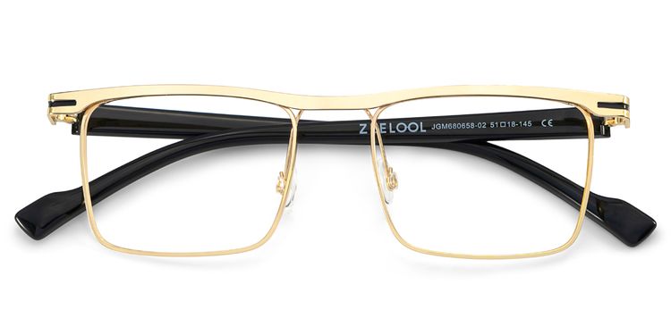 Violet Browline Gold Glasses