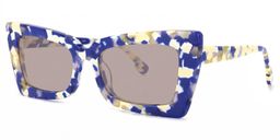 Newell Rectangle Blue-Floral Glasses1