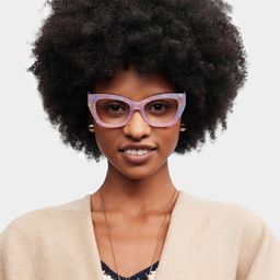 Skylar Butterfly Purple Glasses0