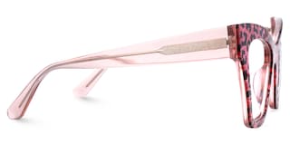 Ansyah Cateye Pink Leopard Glasses3