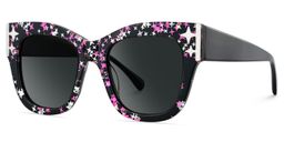 Minfia Square Black Pink Glasses3