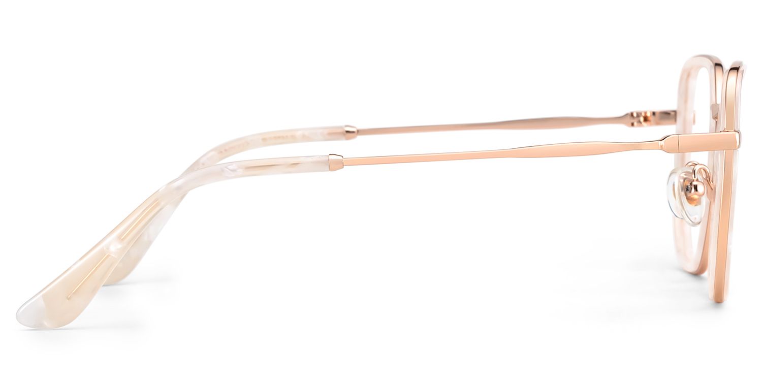 Levi Eyeglasses in Geometric Pearl White Frame | Zeelool4