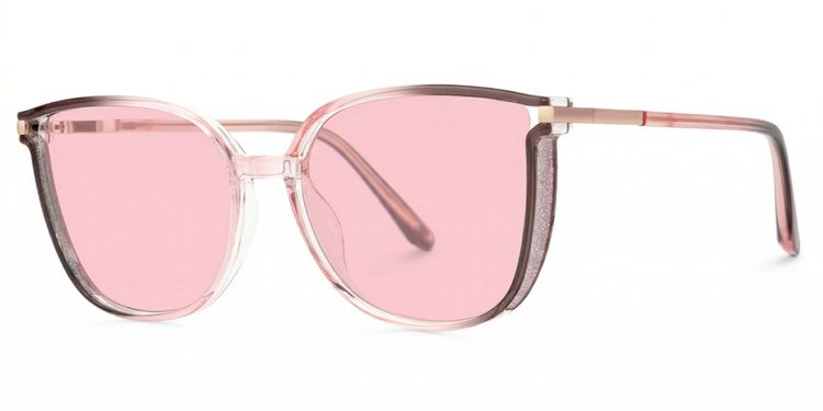 Rodz Pink-Tan Square Sunglasses