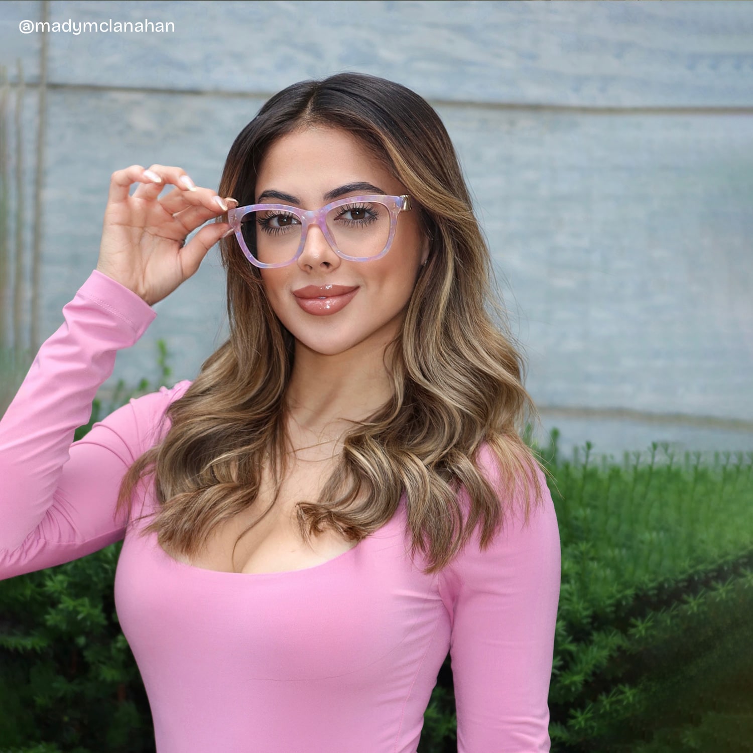 Mae Square Purple Glasses7