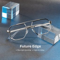 Autumn Silver Aviator Glasses0