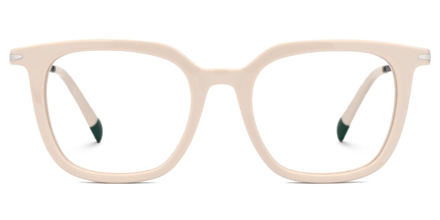 Bodali Mixed-Materials Square Dusty-Pink Frame Glasses | Zeelool0