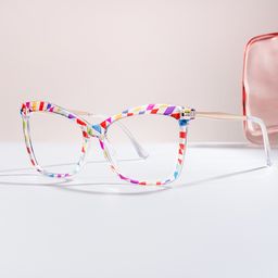 Isaebella Butterfly Colorful Glasses0