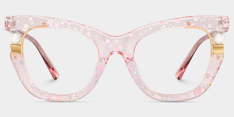 Pearl Cateye Pink Glasses